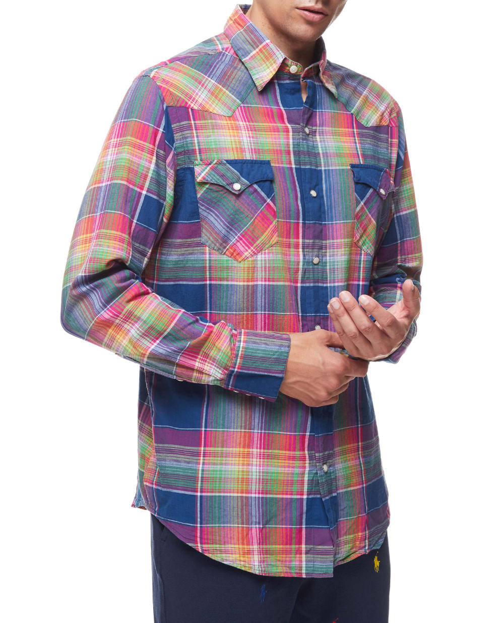 Рубашка Polo Ralph Lauren 710835520002, разноцветный цвет • Купить в интернет-магазине Kameron
