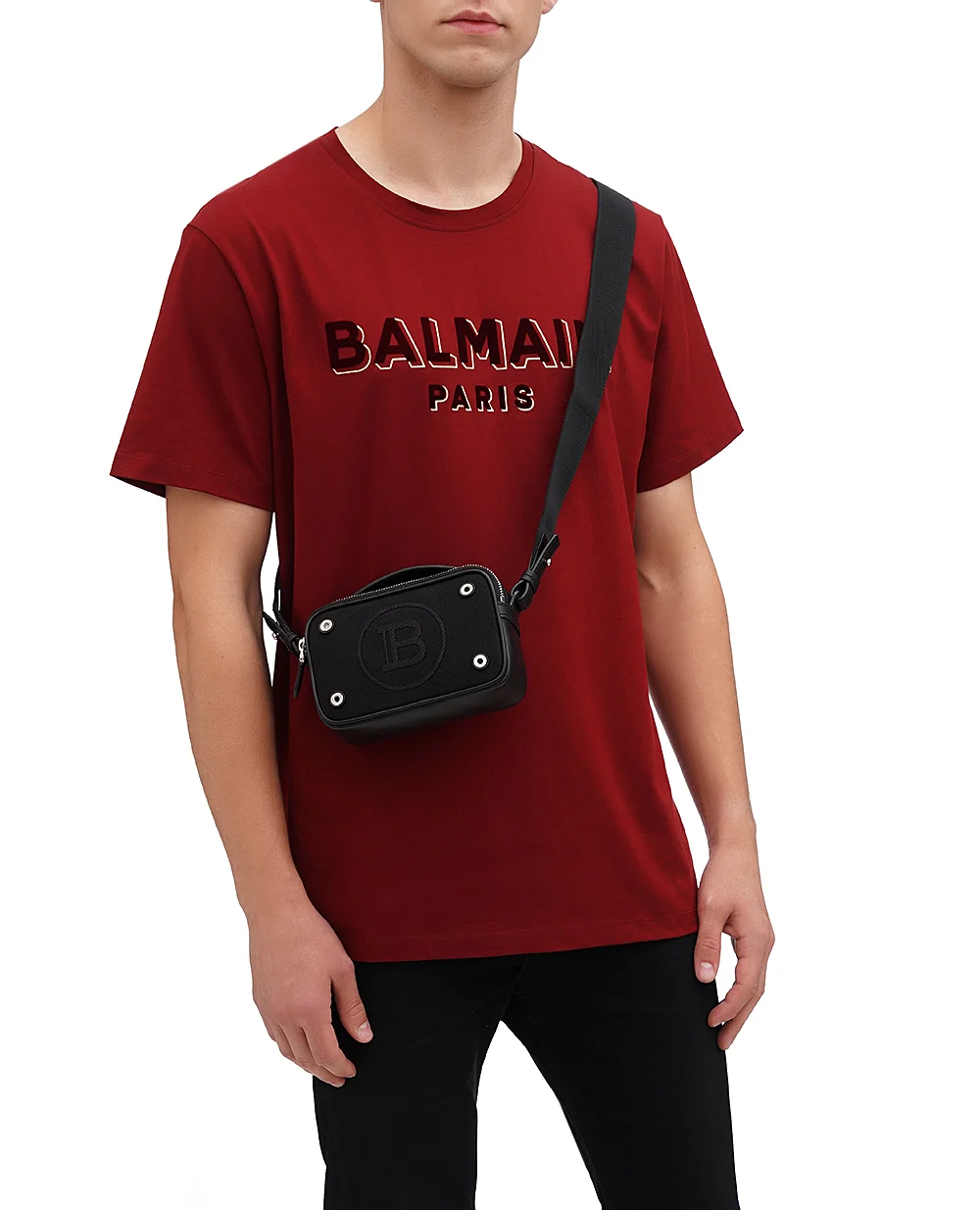 Сумка Mini Reporter Balmain BM0HA196TCDY, черный цвет • Купить в интернет-магазине Kameron