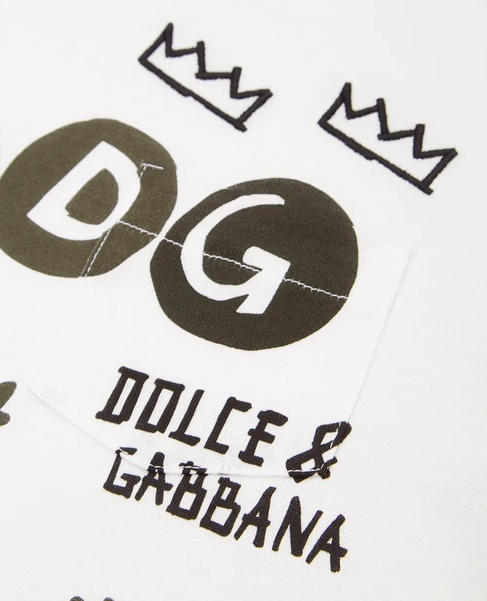 Футболка Dolce&Gabbana Kids L4JTCG-G7XOD-B, белый цвет • Купить в интернет-магазине Kameron