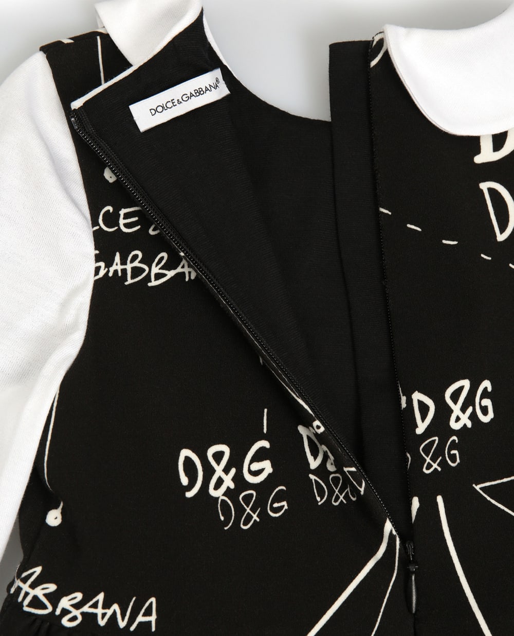 Платье Dolce&Gabbana Kids L5JD2G-G7XKF-B, черный цвет • Купить в интернет-магазине Kameron