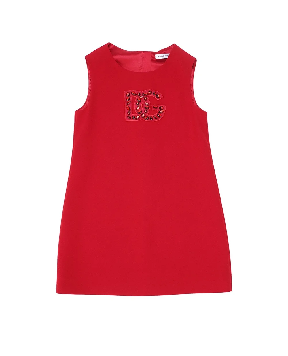 Детское платье Dolce&Gabbana Kids L53DP3-G7K7J-S, красный цвет • Купить в интернет-магазине Kameron