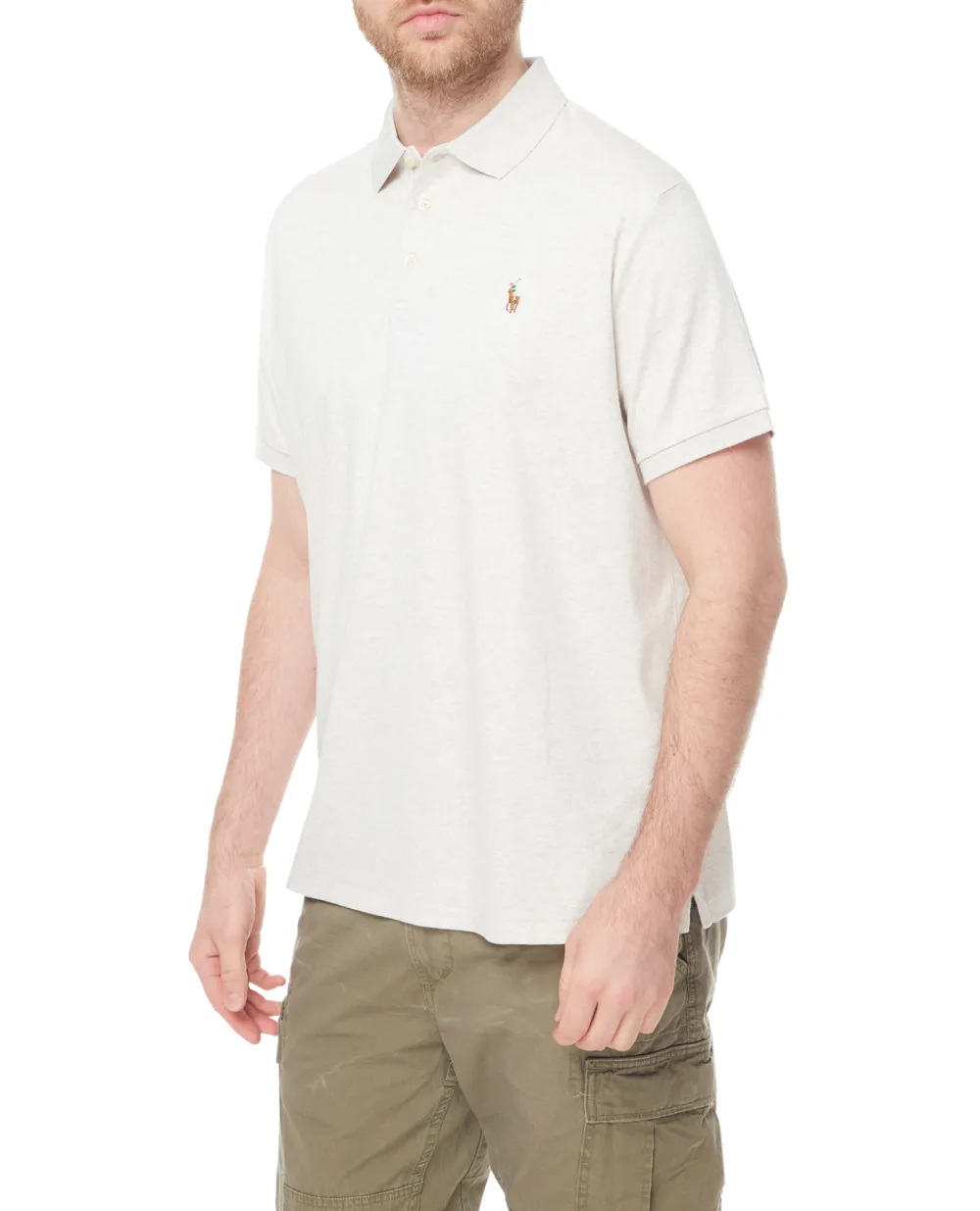 Поло Interlock Polo Ralph Lauren 710713130002, білий колір • Купити в інтернет-магазині Kameron