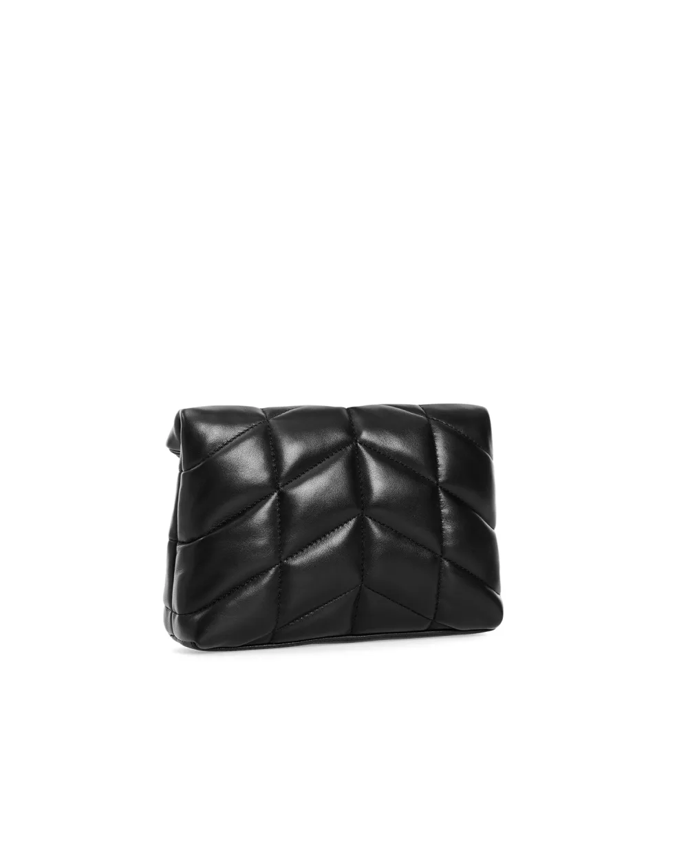 Кожаная сумка Puffer small Saint Laurent 650880-1EL00, черный цвет • Купить в интернет-магазине Kameron