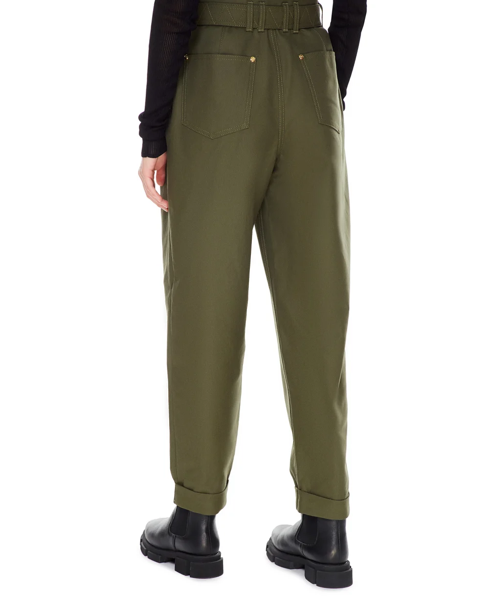 Брюки Balmain WF0MH021D152, зеленый цвет • Купить в интернет-магазине Kameron