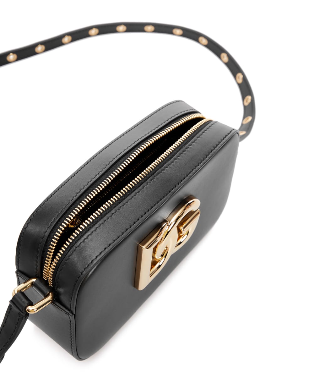 Кожаная сумка 3.5 Dolce&Gabbana BB7095-AW576, черный цвет • Купить в интернет-магазине Kameron