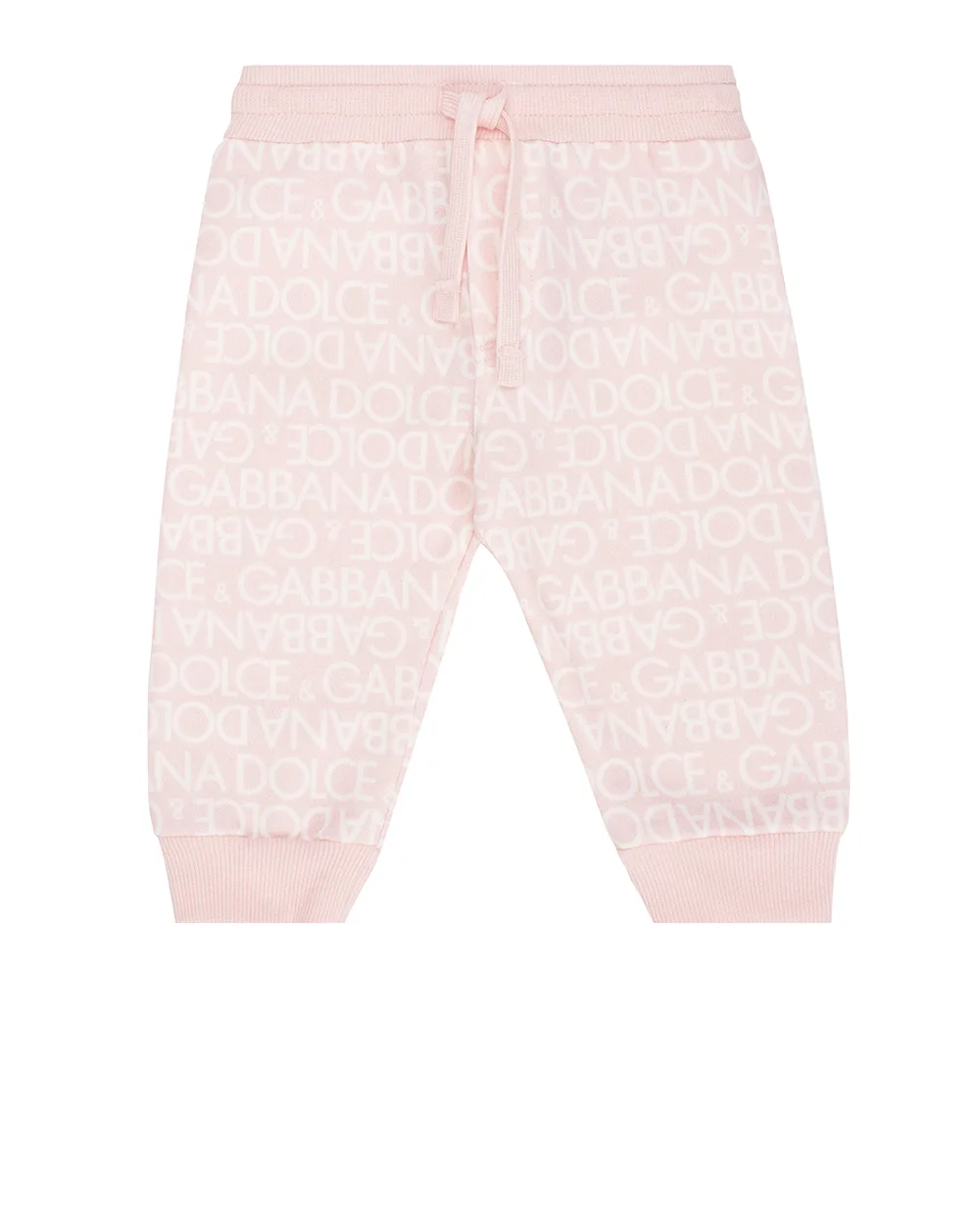 Детские спортивные брюки (костюм) Dolce&Gabbana Kids L1JPIB-G7KR1, розовый цвет • Купить в интернет-магазине Kameron