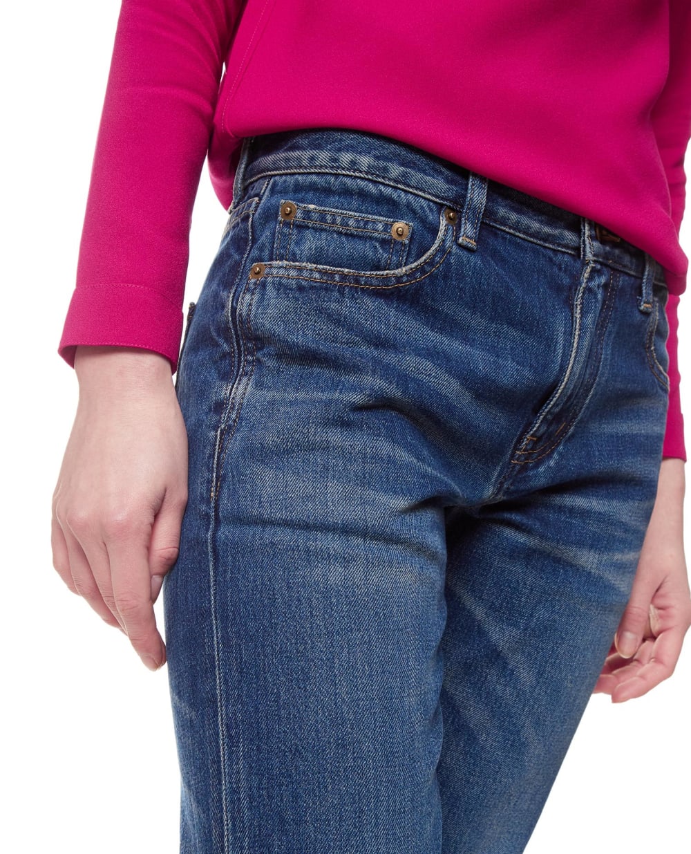 Джинсы Saint Laurent 614451-Y20PA, синий цвет • Купить в интернет-магазине Kameron