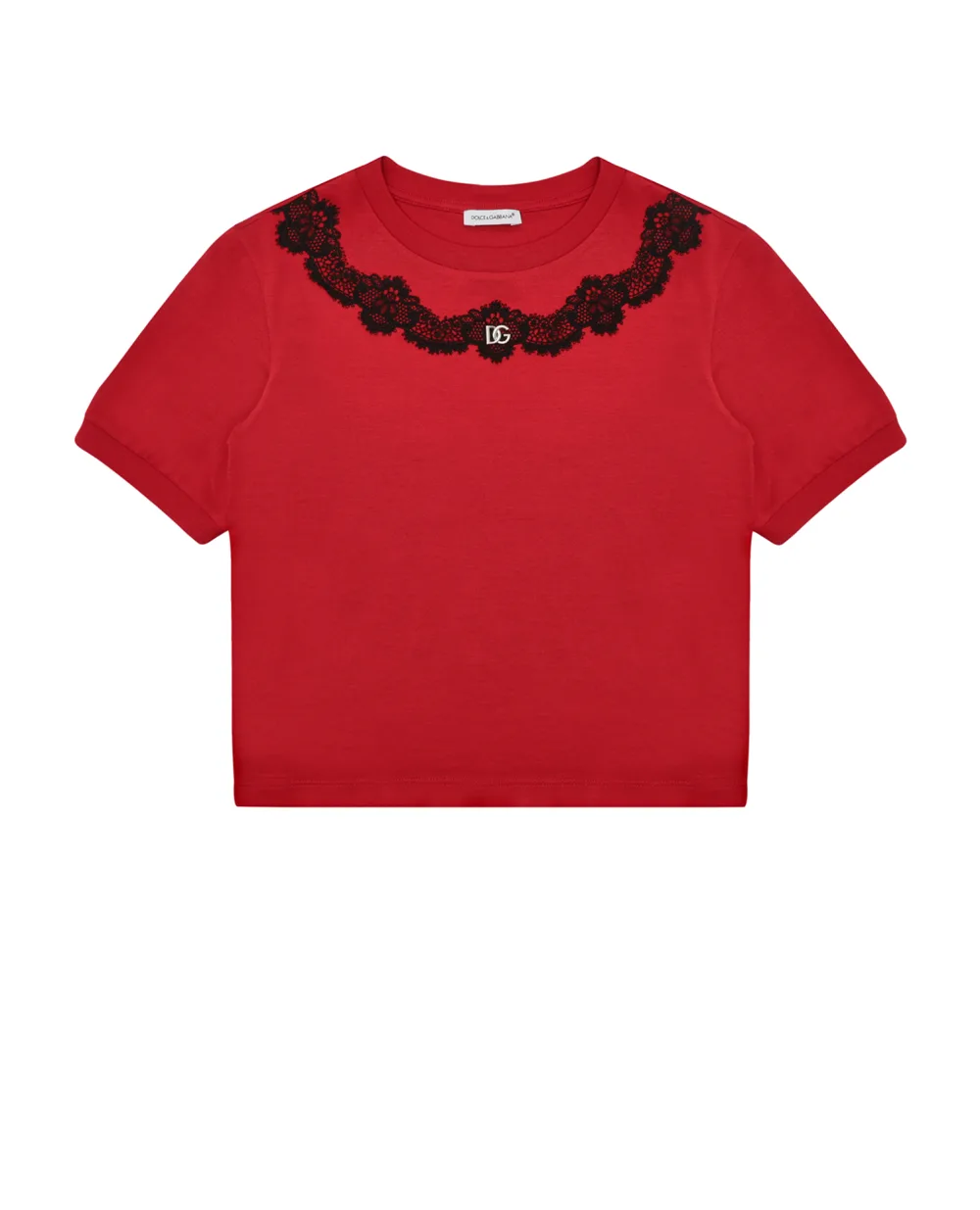 Детская футболка Dolce&Gabbana Kids L5JTKY-G7I4N-B, красный цвет • Купить в интернет-магазине Kameron