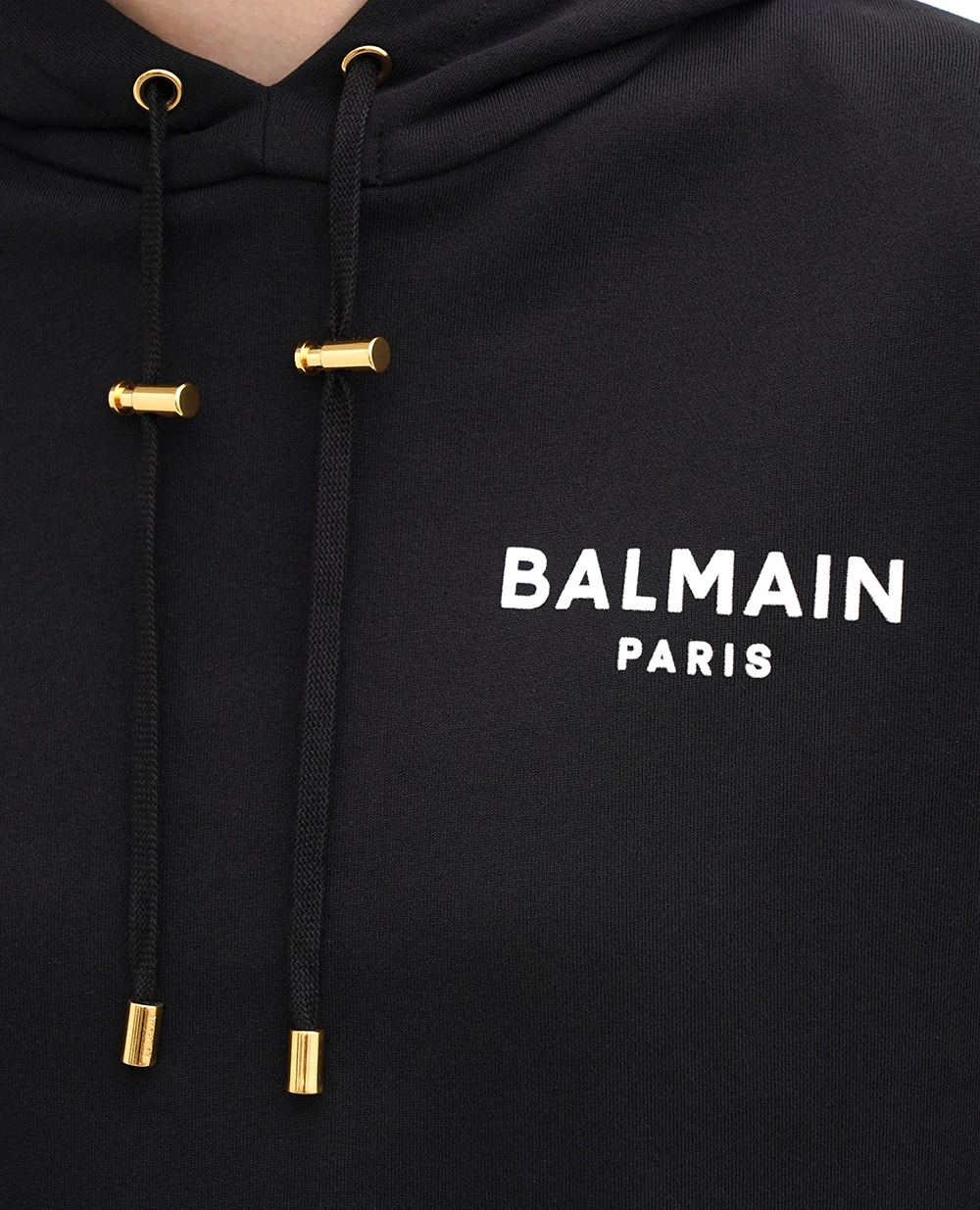 Худи Balmain DF1JP040BB01, черный цвет • Купить в интернет-магазине Kameron