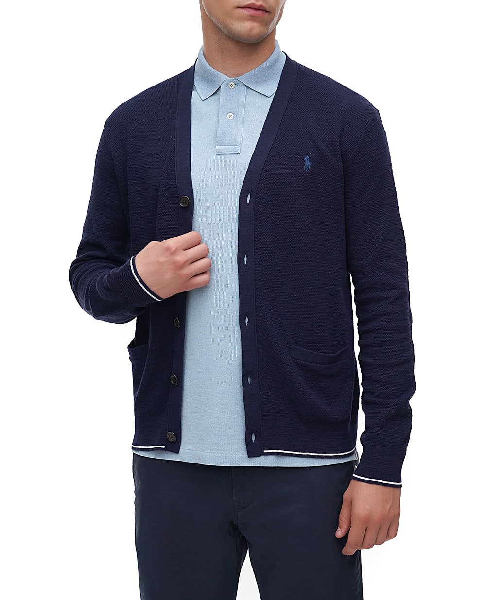 Кардиган Polo Ralph Lauren 710941095001, темно-синій колір • Купити в інтернет-магазині Kameron