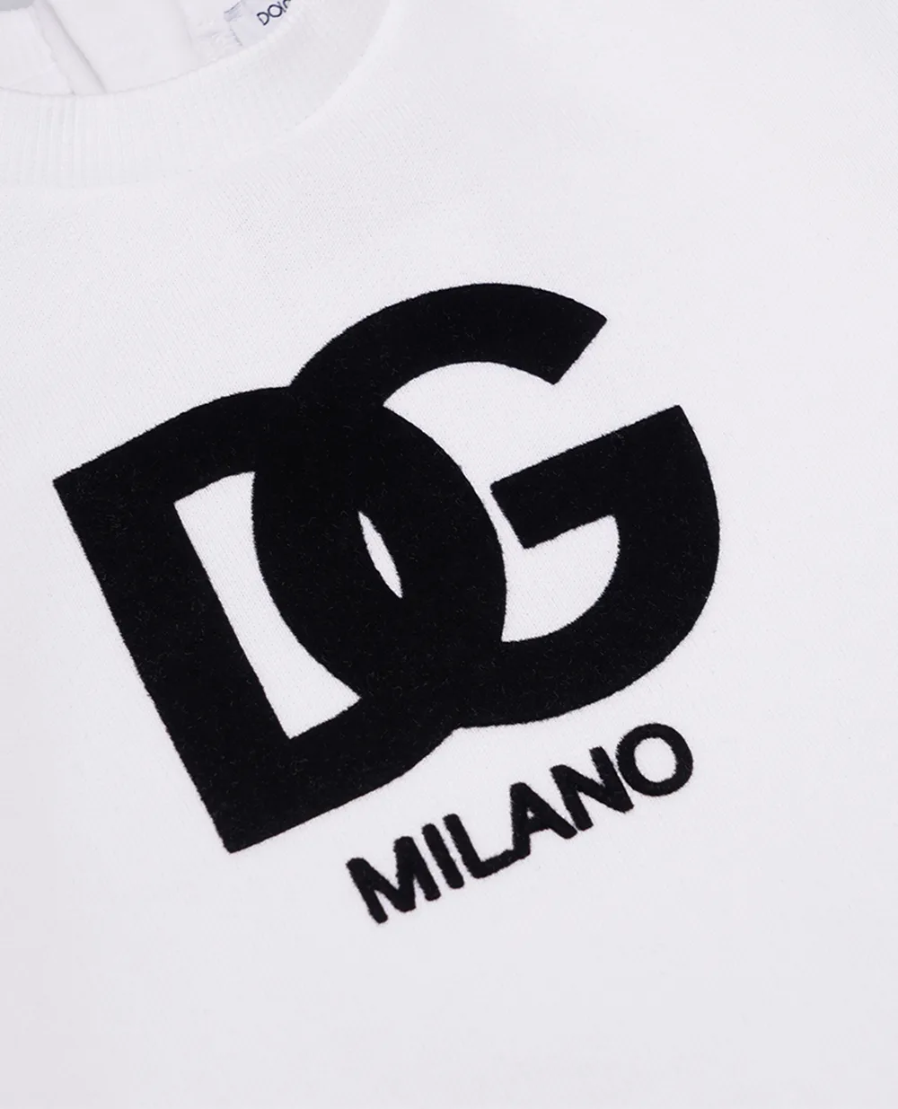 Детский свитшот Dolce&Gabbana Kids L1JWIV-G7KK5, белый цвет • Купить в интернет-магазине Kameron