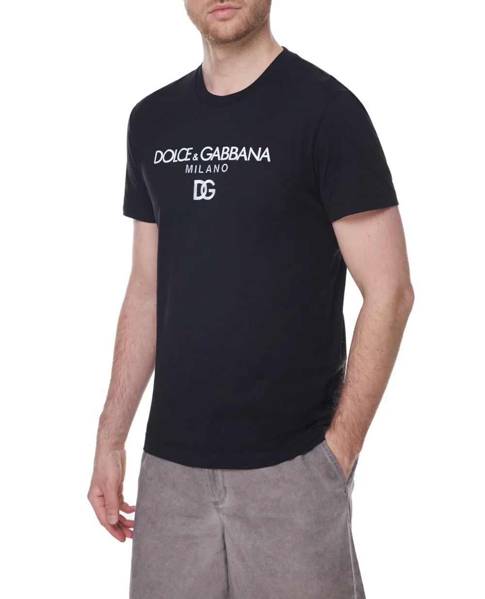 Футболка Dolce&Gabbana G8PD7Z-G7B9X, черный цвет • Купить в интернет-магазине Kameron