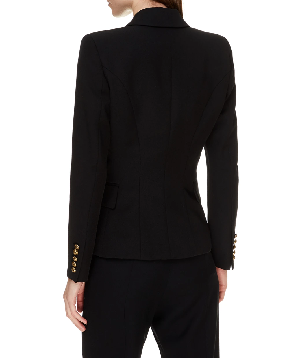 Вовняний жакет Balmain UF17110167L, чорний колір • Купити в інтернет-магазині Kameron