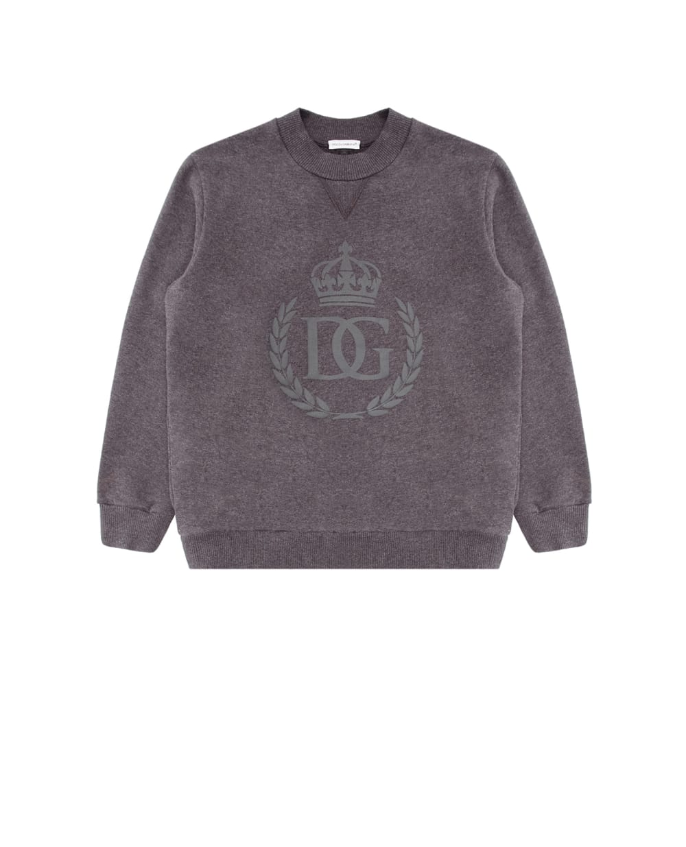 Cвитшот Dolce&Gabbana Kids L4JW7Y-G7YFI-B, серый цвет • Купить в интернет-магазине Kameron