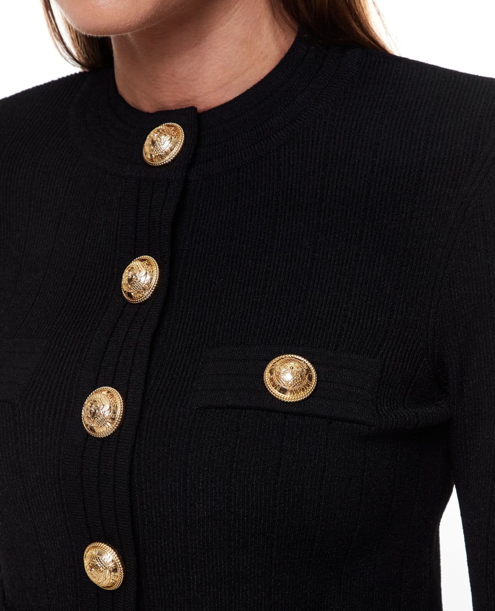 Кардиган Balmain BF1KL014KB07, черный цвет • Купить в интернет-магазине Kameron