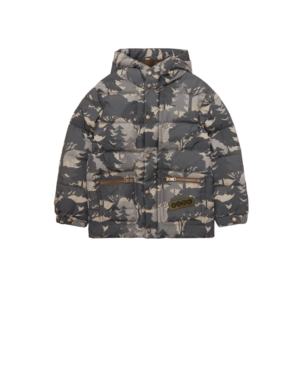 Пуховик Dolce&Gabbana Kids L1JB2A-G7XKM, серый цвет • Купить в интернет-магазине Kameron