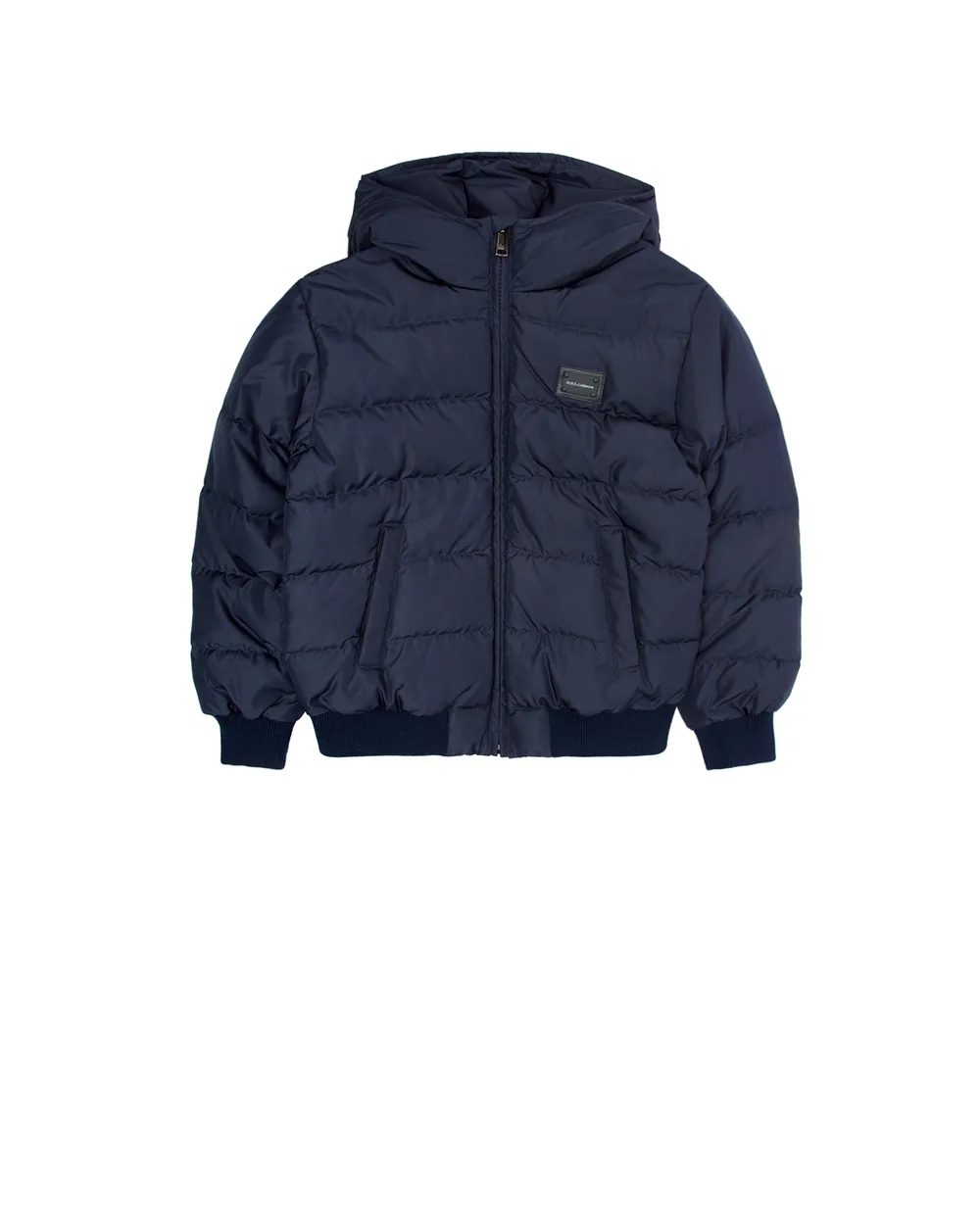 Детский пуховик Dolce&Gabbana Kids L4JBS8-G7MJW-S, синий цвет • Купить в интернет-магазине Kameron