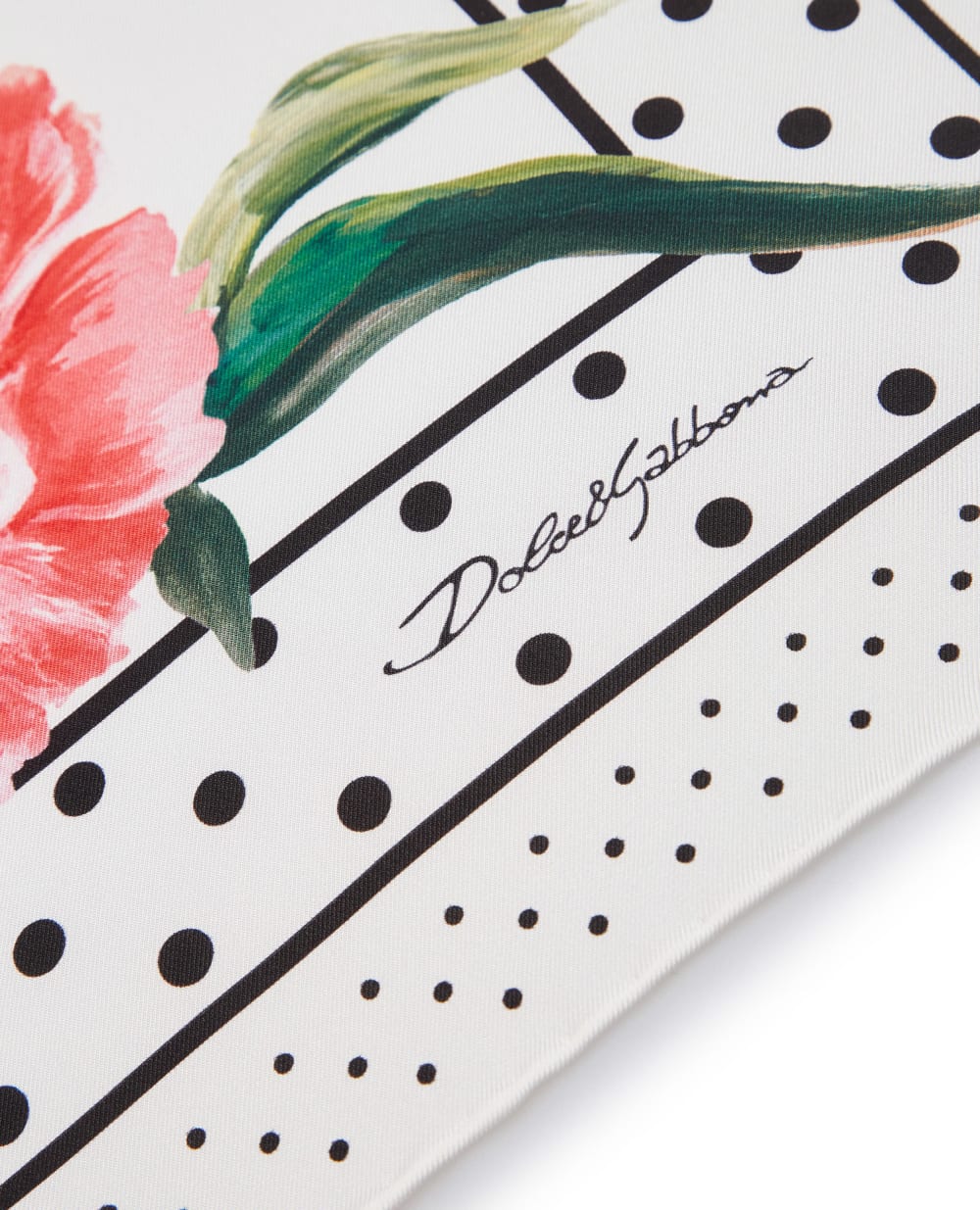 Шелковый платок Dolce&Gabbana FN092R-GDAWX, белый цвет • Купить в интернет-магазине Kameron