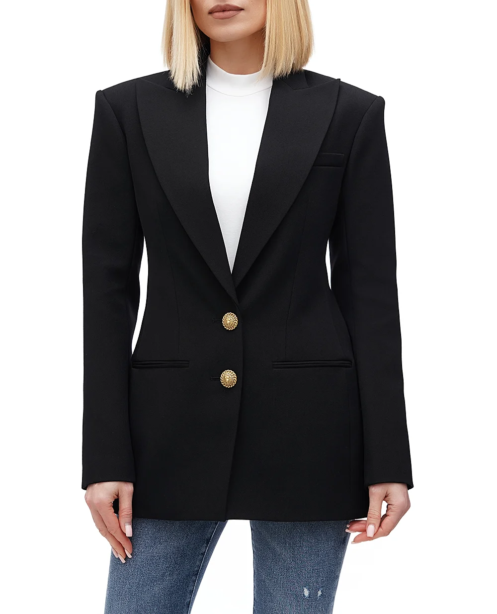 Жакет Balmain CF1SE055WC09, черный цвет • Купить в интернет-магазине Kameron