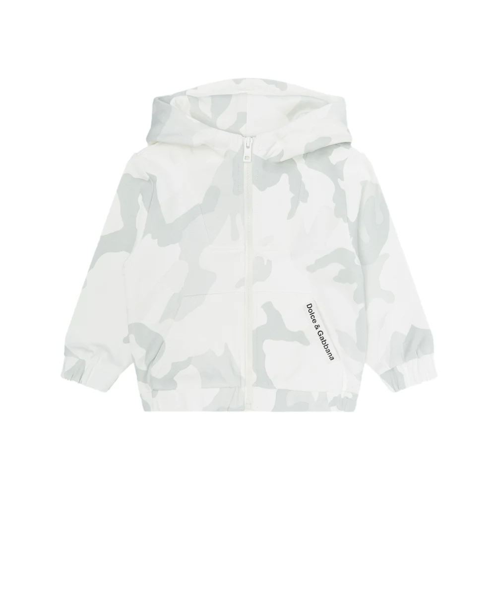 Худи Dolce&Gabbana Kids L1JWAC-G7YIT, белый цвет • Купить в интернет-магазине Kameron