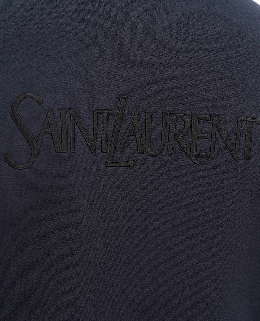 Свитшот Saint Laurent 754513-Y36SW, темно-синий цвет • Купить в интернет-магазине Kameron