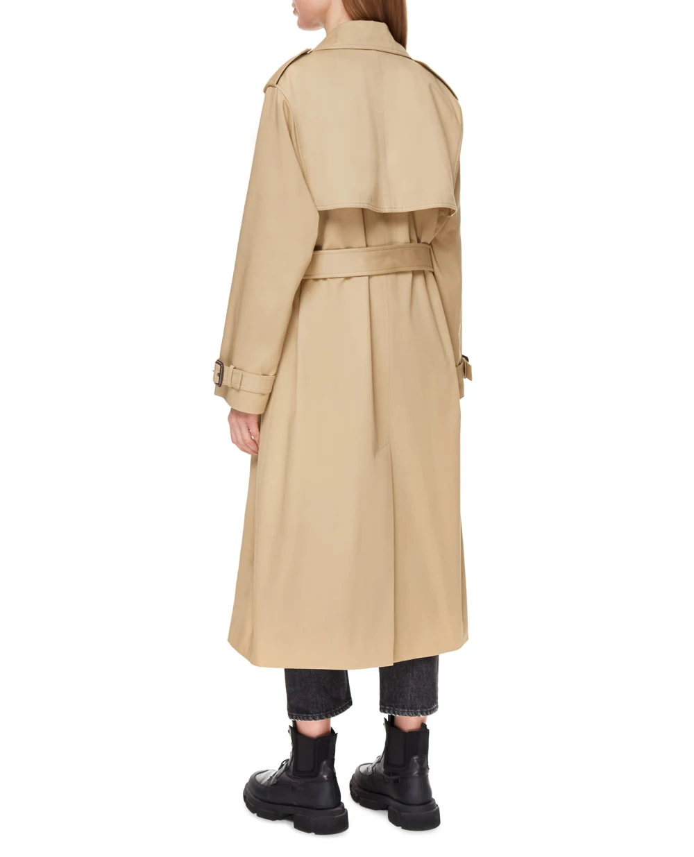 Тренч Saint Laurent 648571-Y1A62, бежевый цвет • Купить в интернет-магазине Kameron