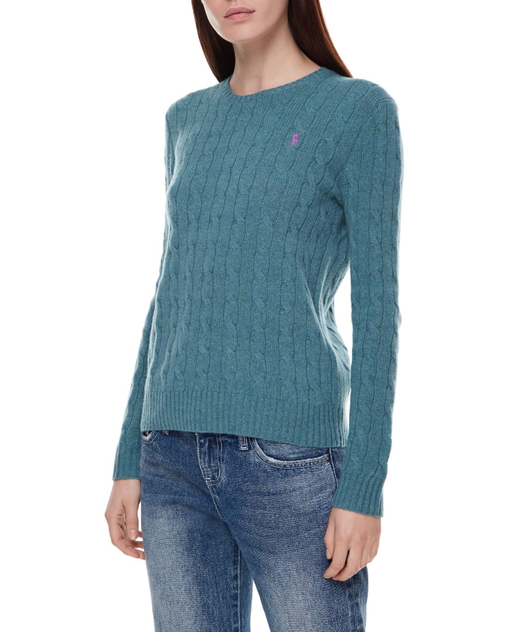 Шерстяной джемпер Polo Ralph Lauren 211525764079, голубой цвет • Купить в интернет-магазине Kameron