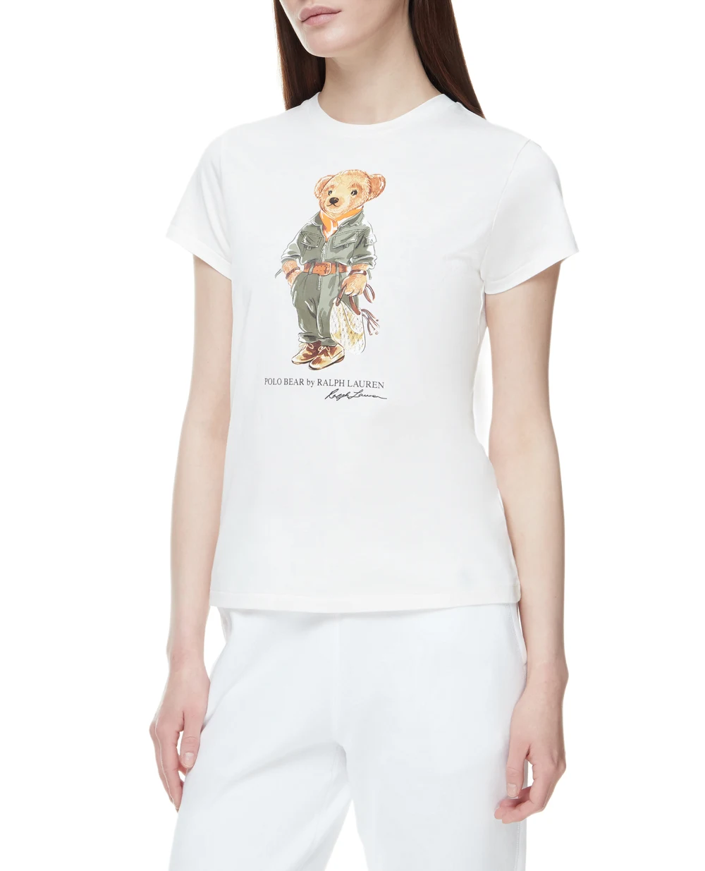 Футболка Polo Ralph Lauren 211856658001, белый цвет • Купить в интернет-магазине Kameron