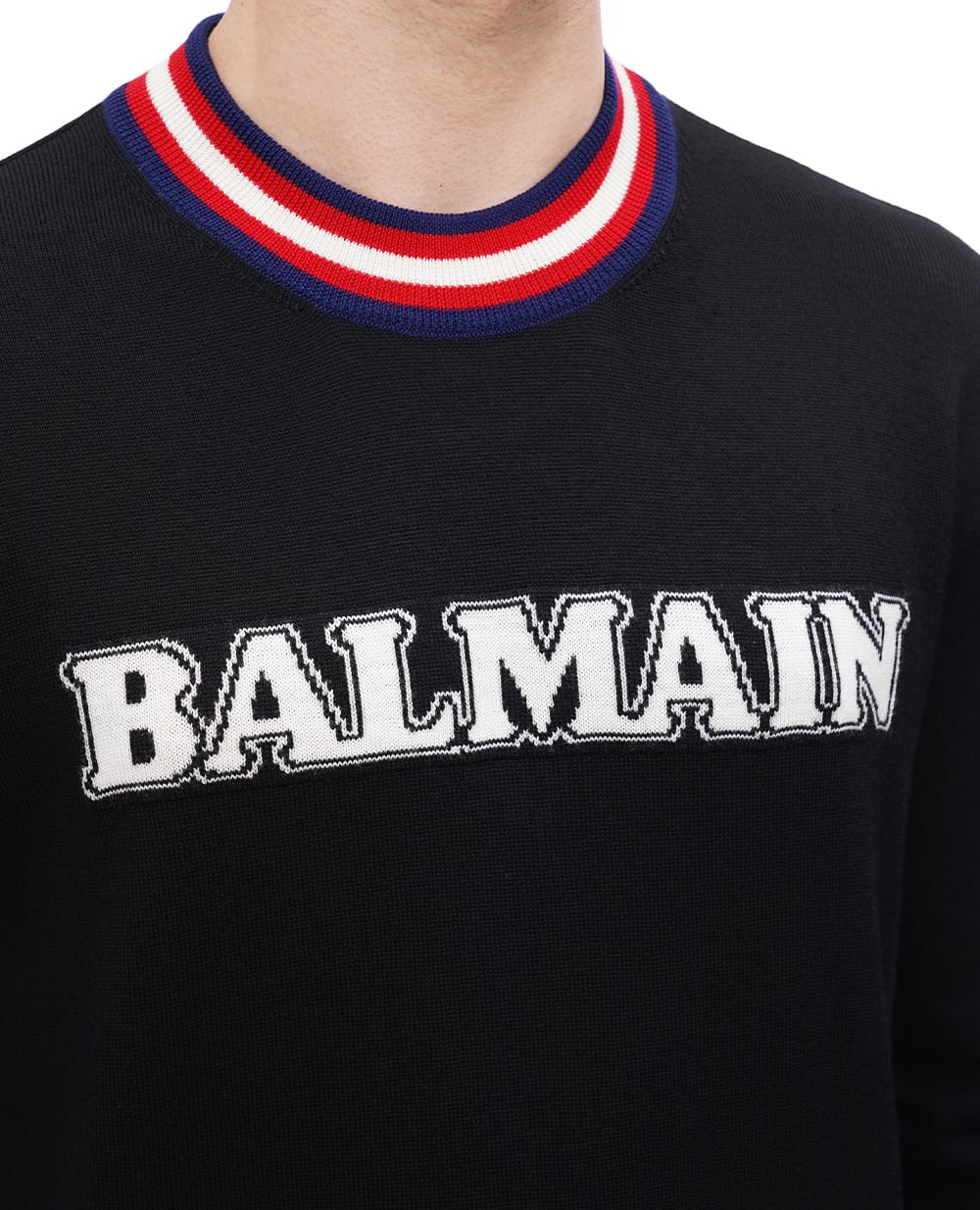Светр Balmain BH0KD000KF45, чорний колір • Купити в інтернет-магазині Kameron