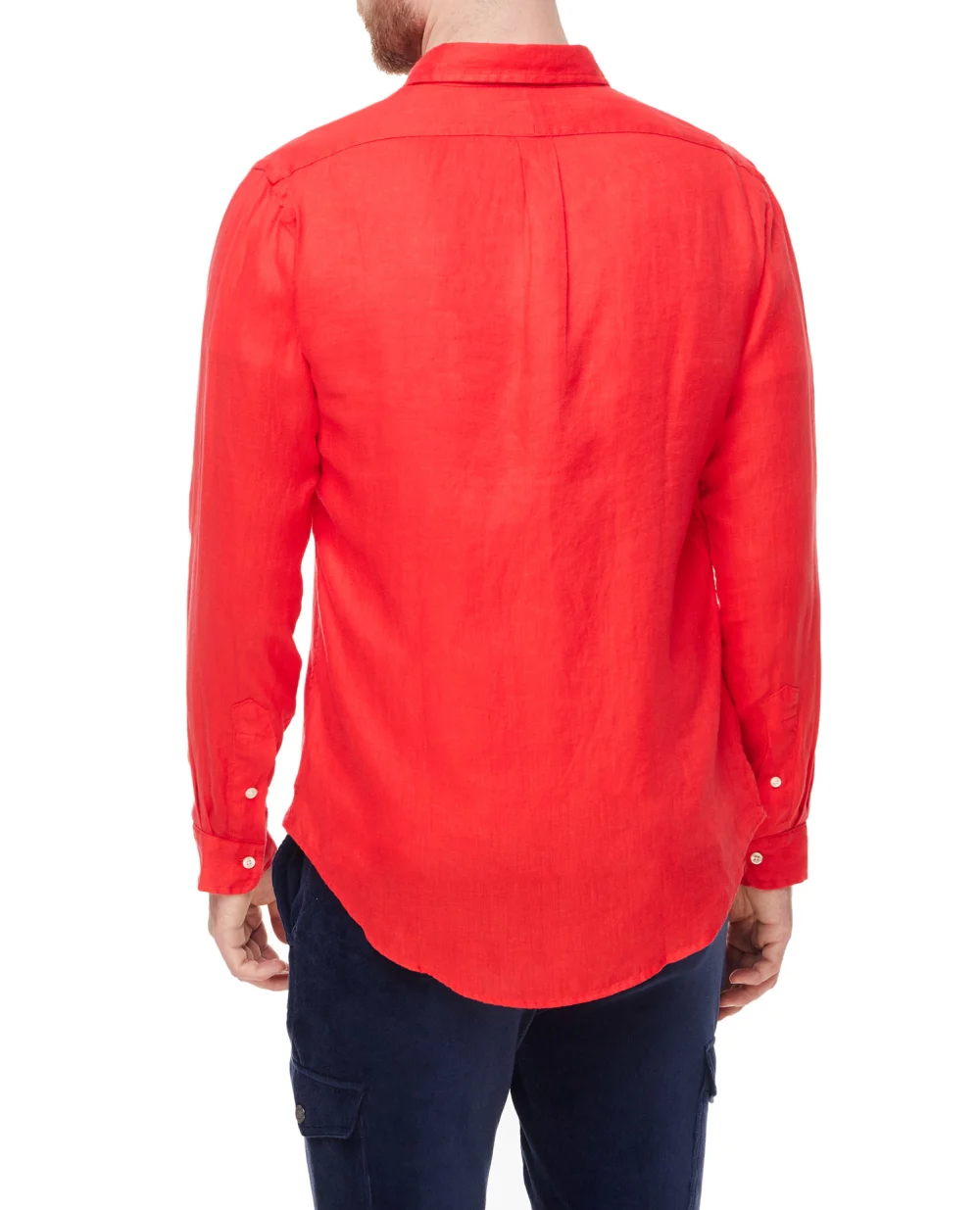 Льняная рубашка Polo Ralph Lauren 710829443018, красный цвет • Купить в интернет-магазине Kameron