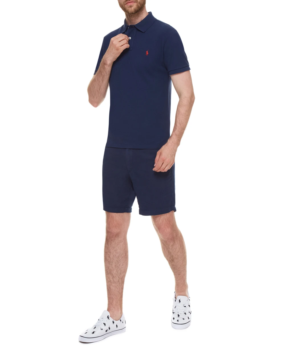 Поло Polo Ralph Lauren 710795080007, синий цвет • Купить в интернет-магазине Kameron