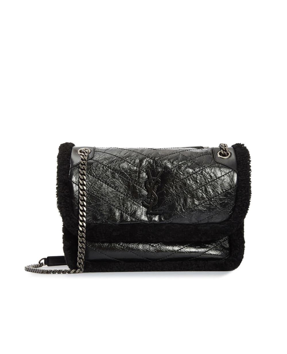 Кожаная сумка Niki medium Saint Laurent 633187-0EN9D, черный цвет • Купить в интернет-магазине Kameron