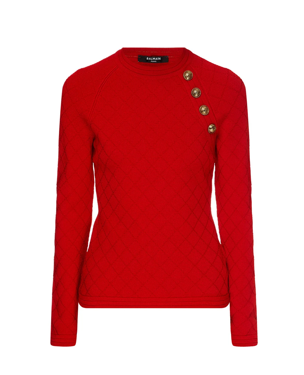 Джемпер Balmain UF13114K110-S, красный цвет • Купить в интернет-магазине Kameron