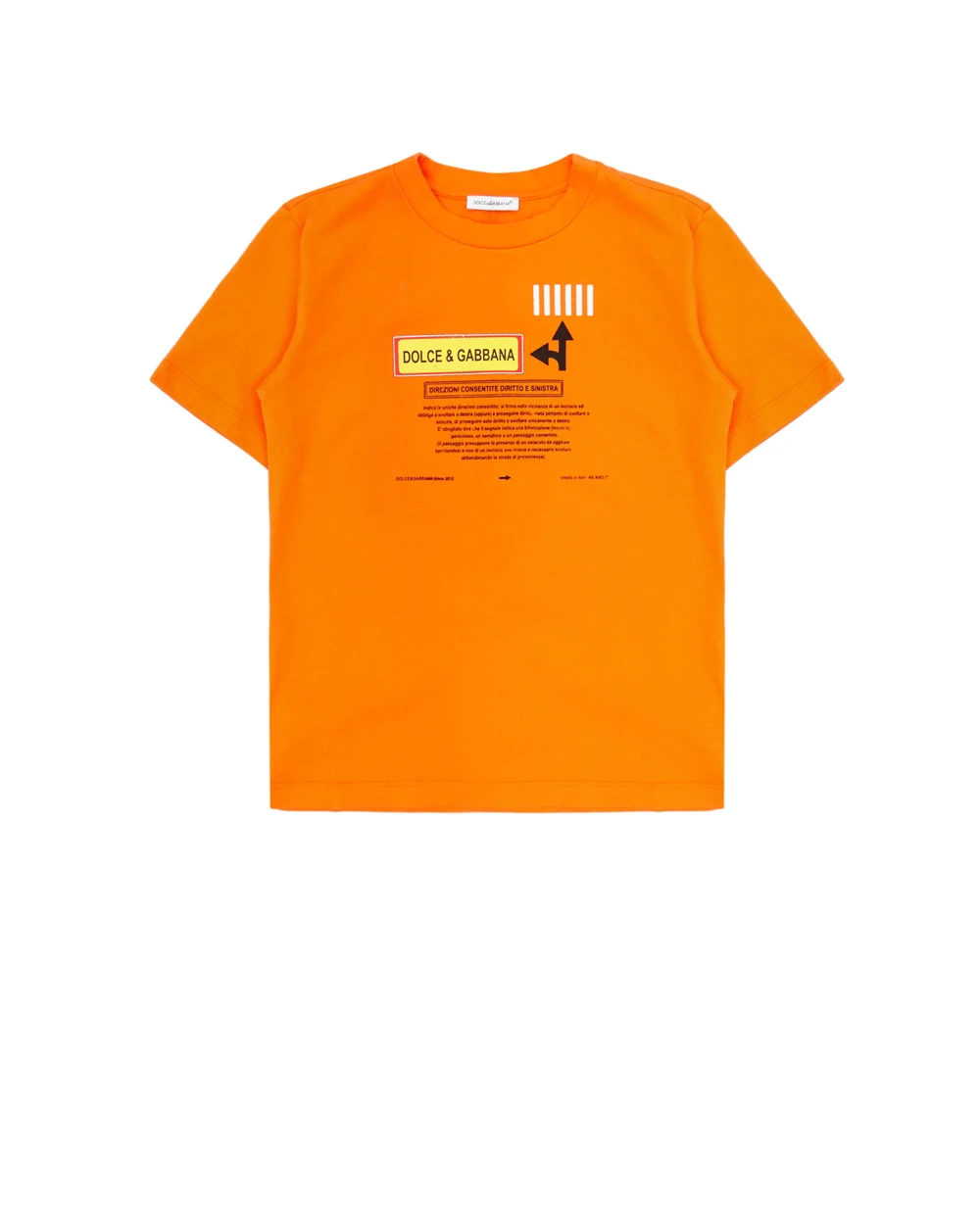 Футболка Dolce&Gabbana Kids L4JTDM-G7A7W-S, оранжевый цвет • Купить в интернет-магазине Kameron