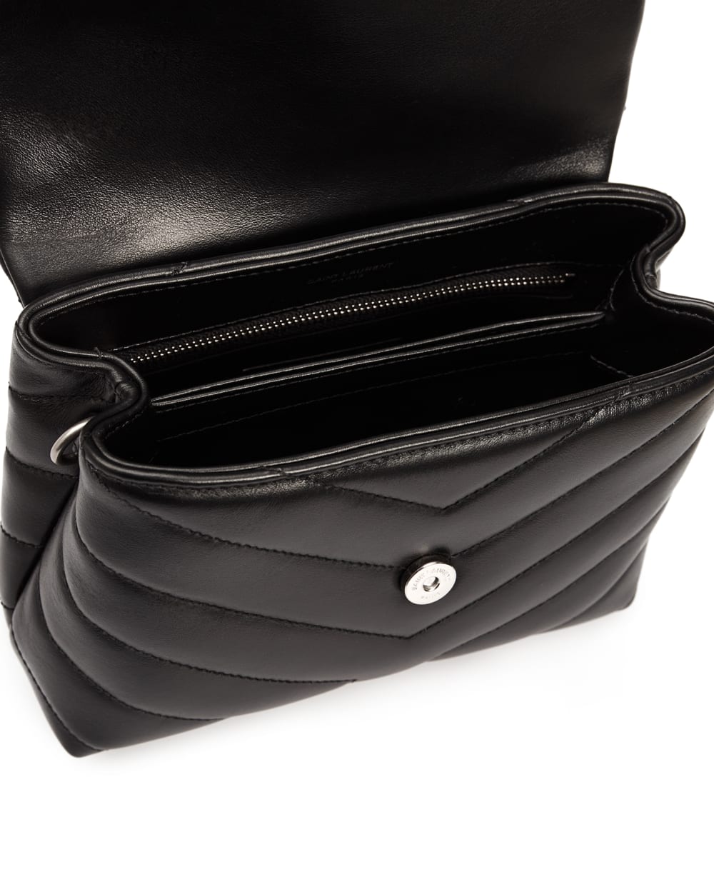 Кожаная сумка Loulou Saint Laurent 630951-DV707-, черный цвет • Купить в интернет-магазине Kameron