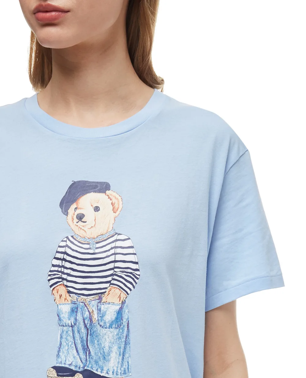 Футболка Polo Ralph Lauren 211792196002, голубой цвет • Купить в интернет-магазине Kameron