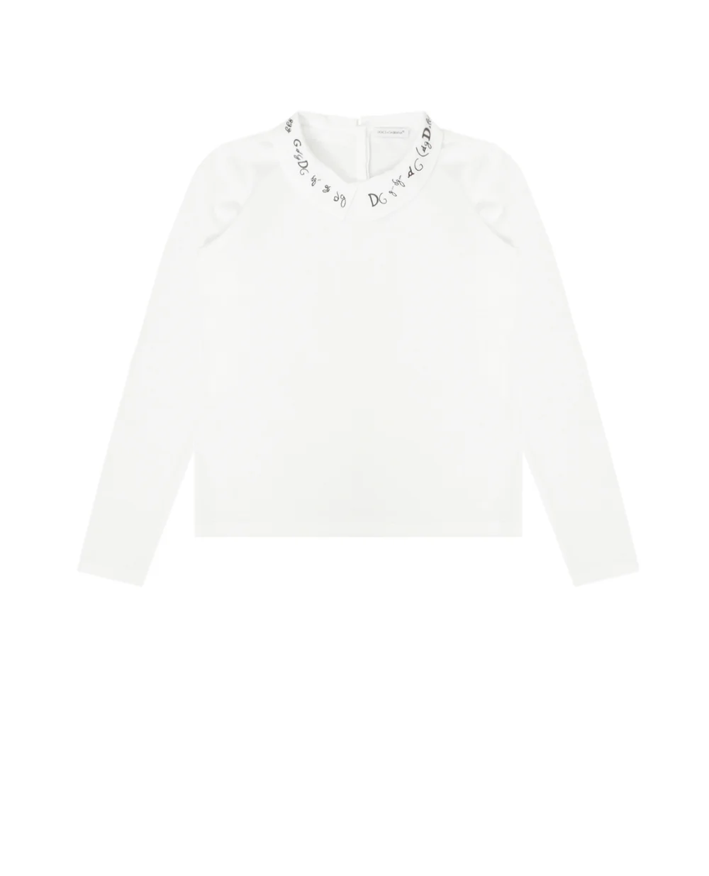 Лонгслив Dolce&Gabbana Kids L5JTEA-G7WYO-S, белый цвет • Купить в интернет-магазине Kameron