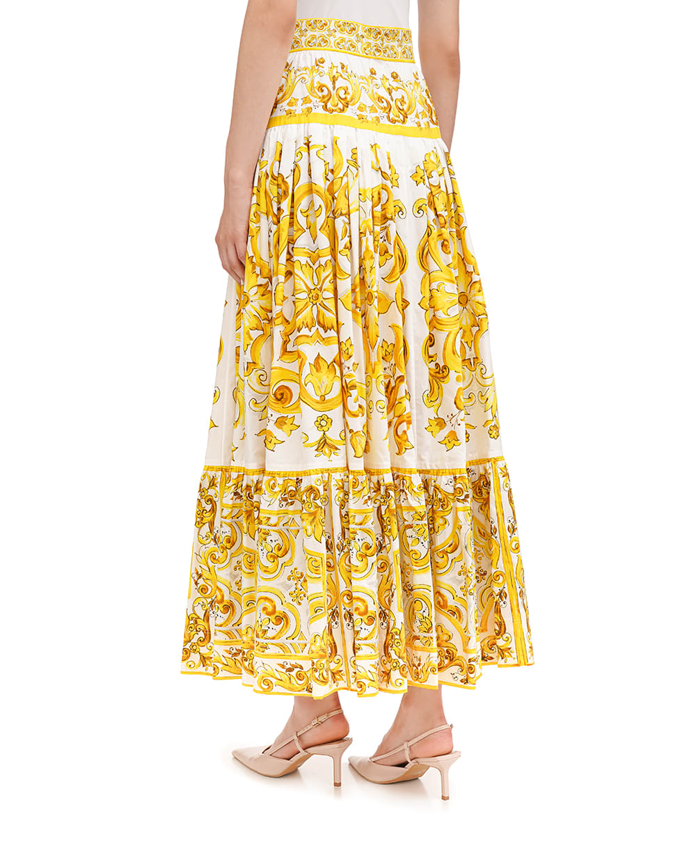 Юбка Dolce&Gabbana F4CX0T-HH5A5, желтый цвет • Купить в интернет-магазине Kameron