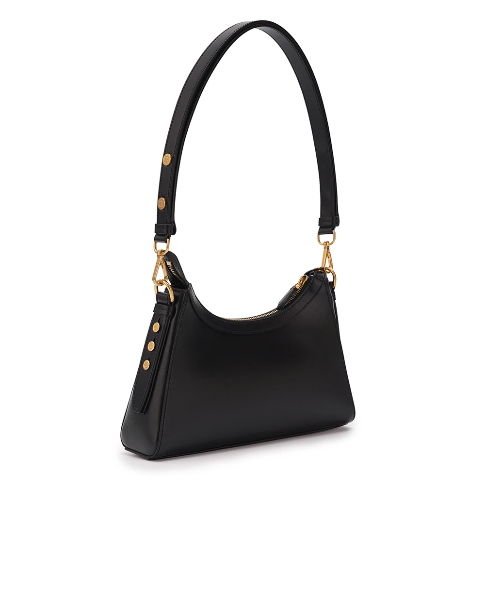 Кожаная сумка B-Buzz Hobo Balmain DN1BT904LSLX, черный цвет • Купить в интернет-магазине Kameron