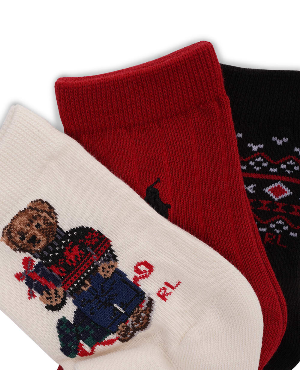 Детские носки Polo Bear (3 пары) Polo Ralph Lauren Kids 442927572001, разноцветный цвет • Купить в интернет-магазине Kameron