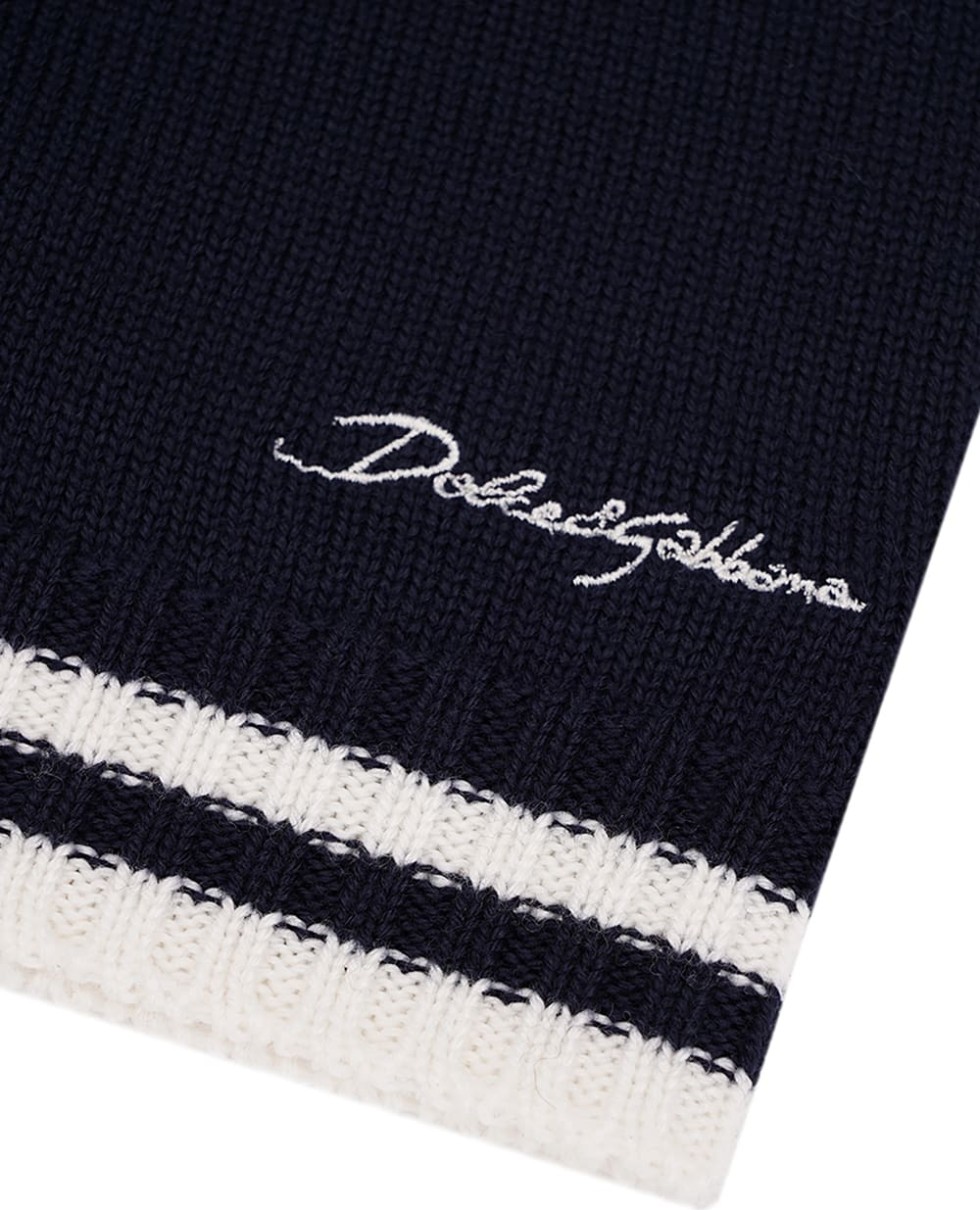 Детская шапка Dolce&Gabbana Kids LBKHA7-JCVW0, темно-синий цвет • Купить в интернет-магазине Kameron
