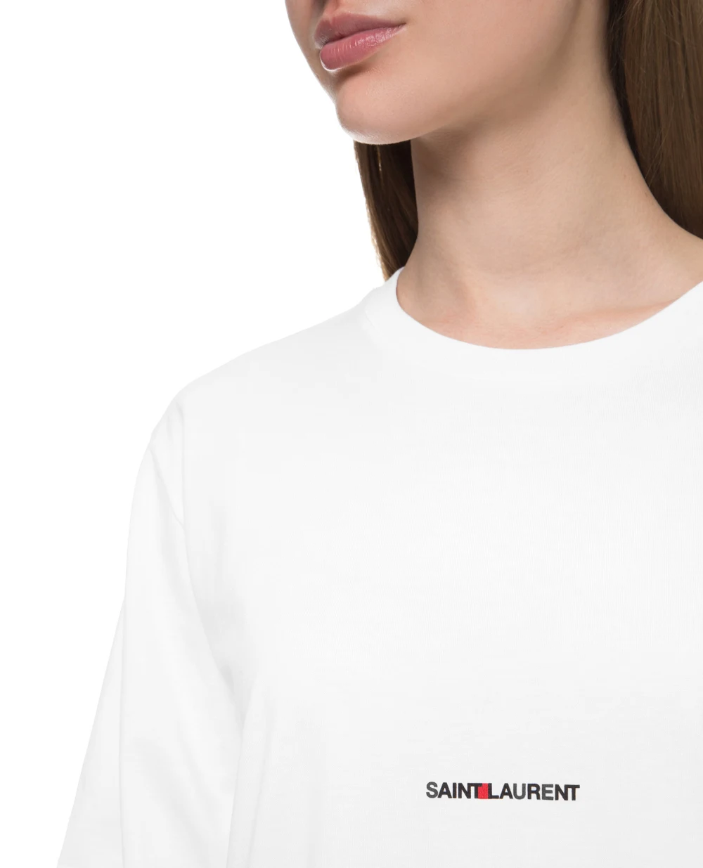 Футболка Saint Laurent 460876-YB2DQ, белый цвет • Купить в интернет-магазине Kameron
