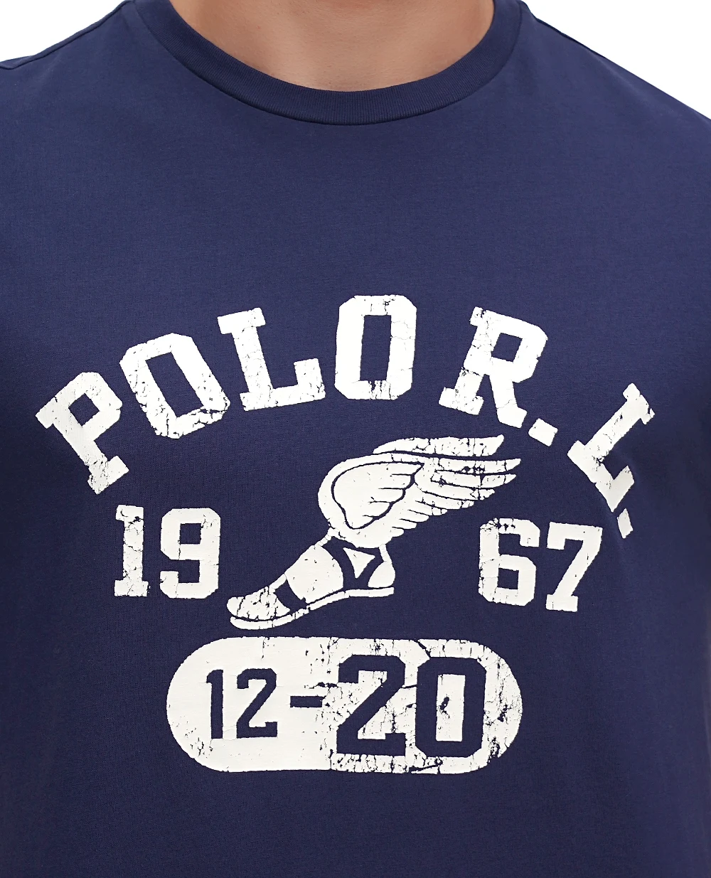 Футболка Polo Ralph Lauren 710941844001, синий цвет • Купить в интернет-магазине Kameron