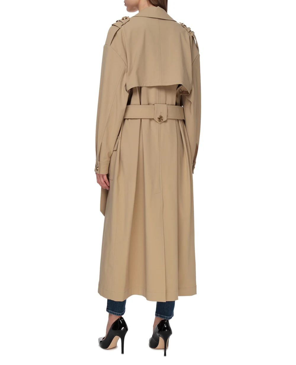Тренч Balmain VF19165X392, бежевый цвет • Купить в интернет-магазине Kameron