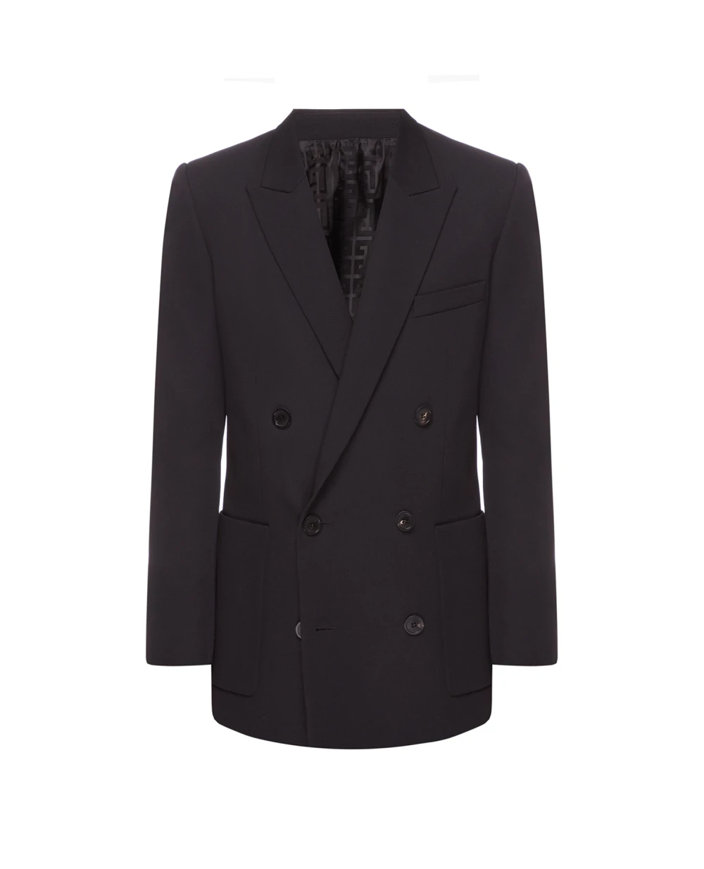 Шерстяной блейзер Balmain YH1SG030WB08, черный цвет • Купить в интернет-магазине Kameron