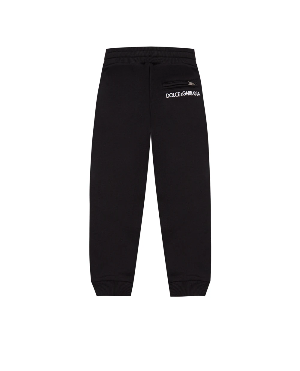 Детские спортивные брюки Dolce&Gabbana Kids L4JPS6-G7SSZ-B, черный цвет • Купить в интернет-магазине Kameron