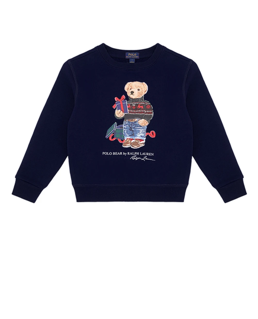 Детский свитшот хлопковый Polo Bear Polo Ralph Lauren Kids 323919722003, темно-синий цвет • Купить в интернет-магазине Kameron