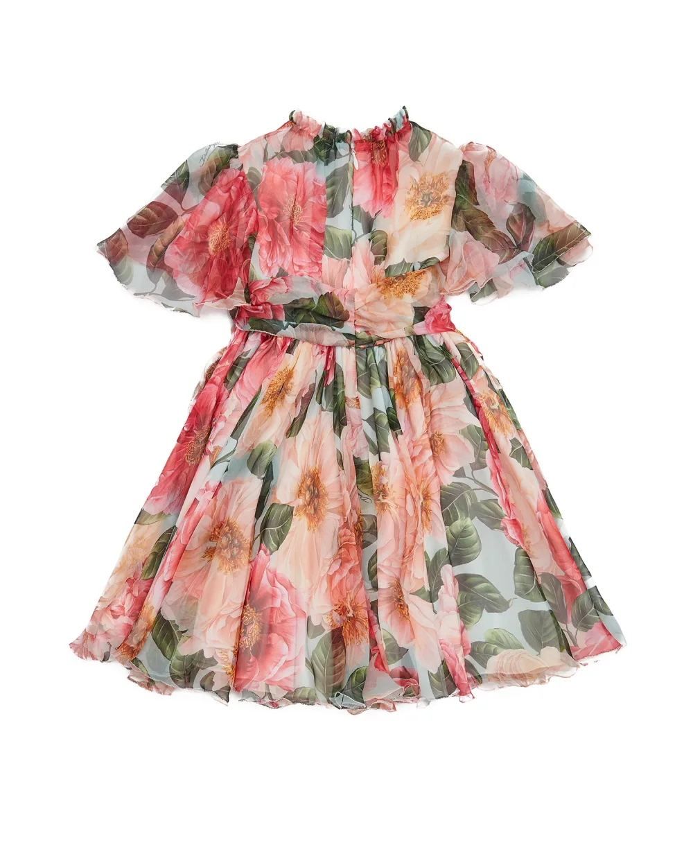 Шелковое платье Dolce&Gabbana Kids L52DN8-IS1FT-S, разноцветный цвет • Купить в интернет-магазине Kameron
