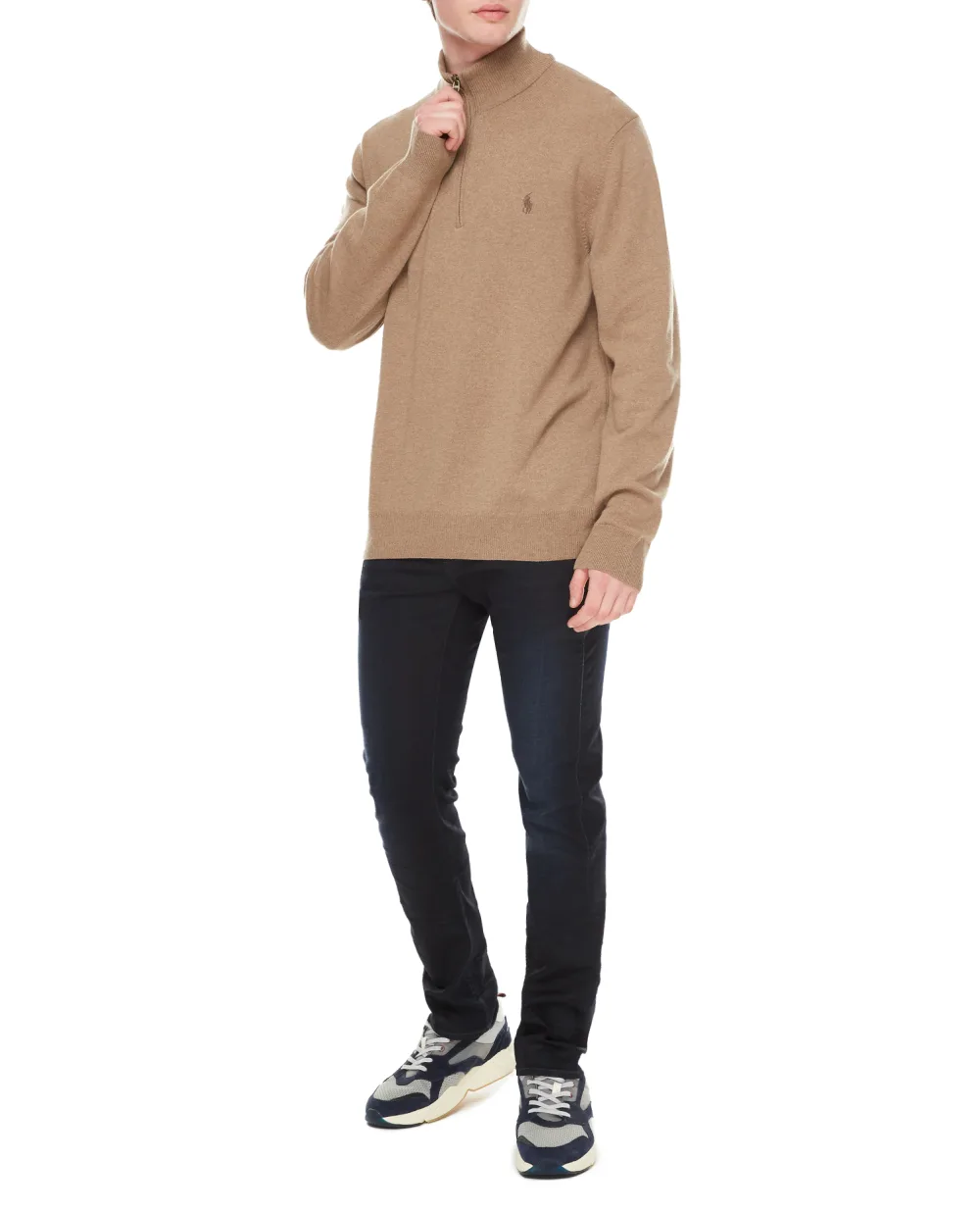 Шерстяная кофта Polo Ralph Lauren 710876756007, коричневый цвет • Купить в интернет-магазине Kameron