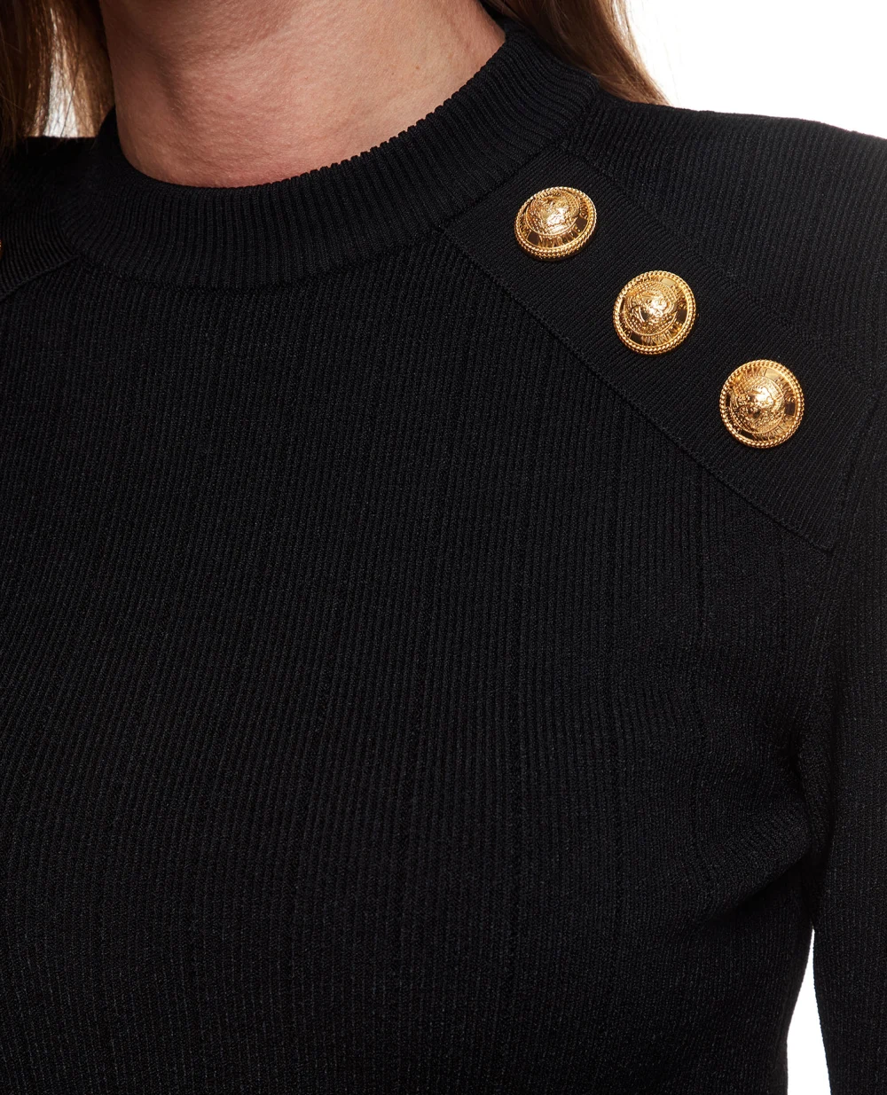 Джемпер Balmain BF1KD001KB07, черный цвет • Купить в интернет-магазине Kameron